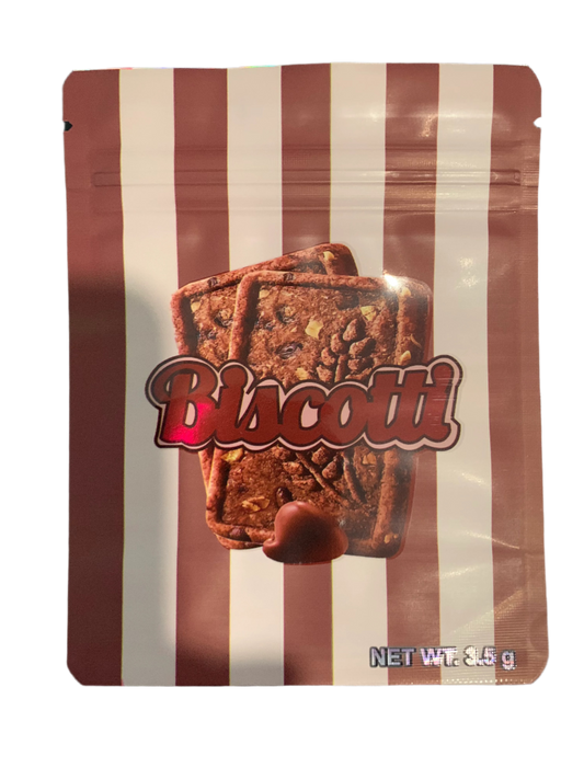 Biscotti Mylar Bags 3.5g