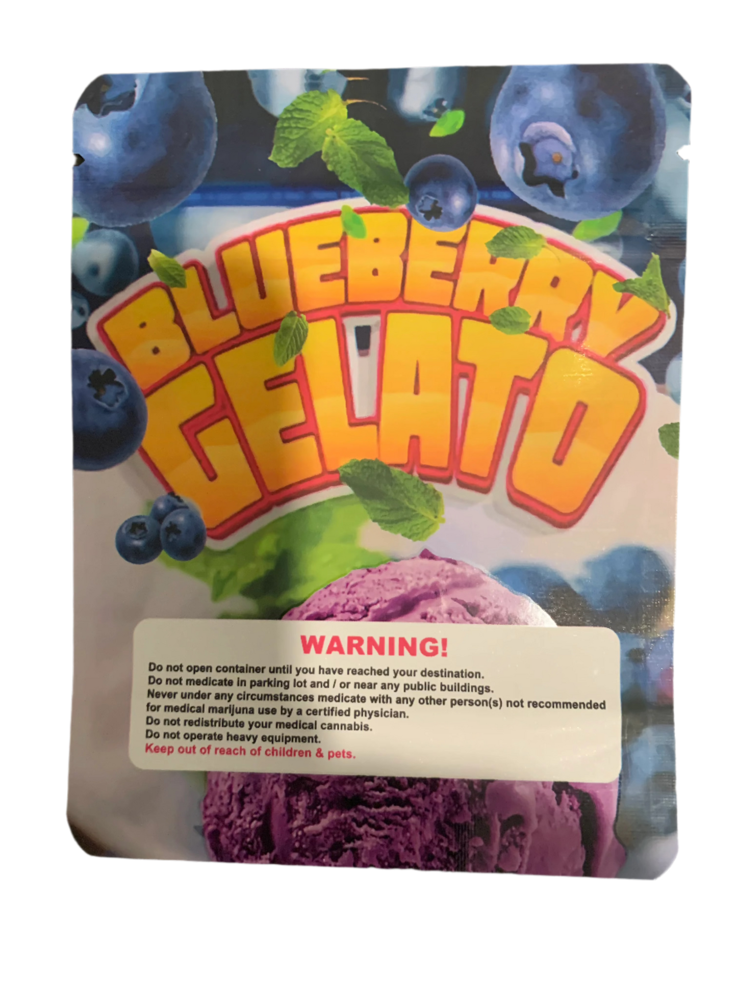 Blueberry Gelato Mylar 3.5