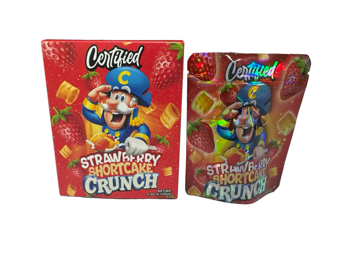 Strawberry Shortcake Crunch 3.5g Mylar Bags & Boxes Certified